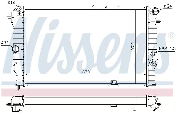 Nissens 630631 Радиатор охлаждения двигателя