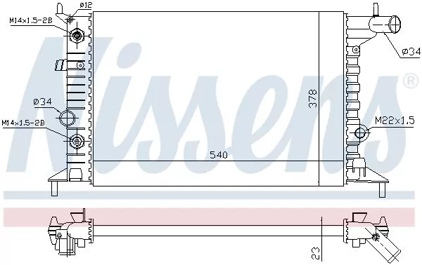 Nissens 630691 Радиатор охлаждения двигателя