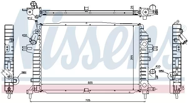 Nissens 630705 Радіатор охолодження двигуна