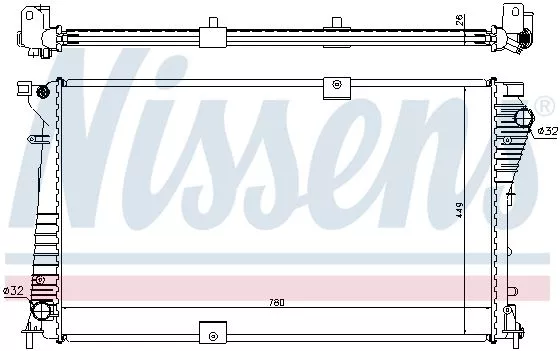 Nissens 630709 Радиатор охлаждения двигателя