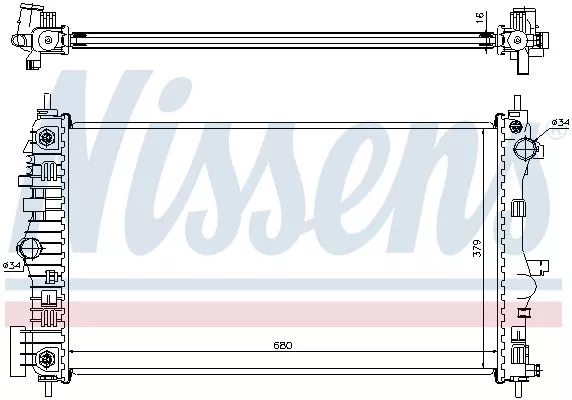 Nissens 630713 Радиатор охлаждения двигателя