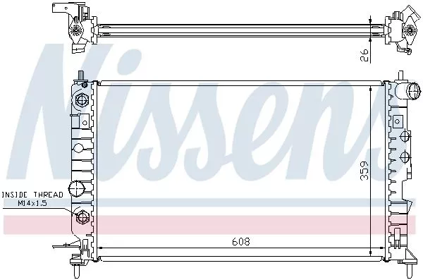 Nissens 630771 Радиатор охлаждения двигателя