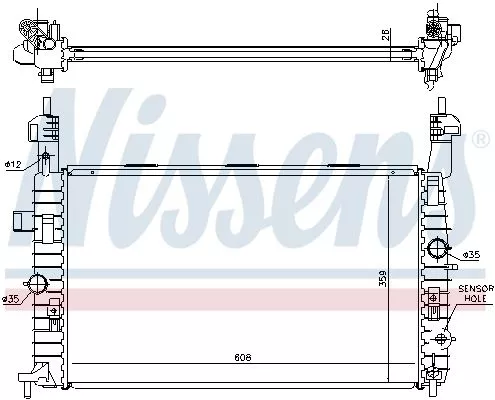 Nissens 63096 Радиатор охлаждения двигателя