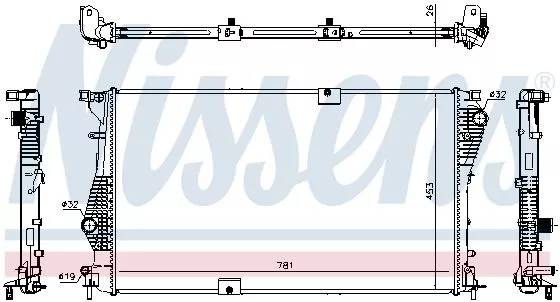 NISSENS 63124 Радиатор охлаждения двигателя