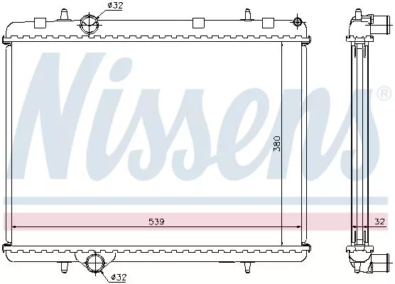 Nissens 636006 Радіатор охолодження двигуна