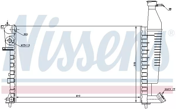 Nissens 63716 Радиатор охлаждения двигателя