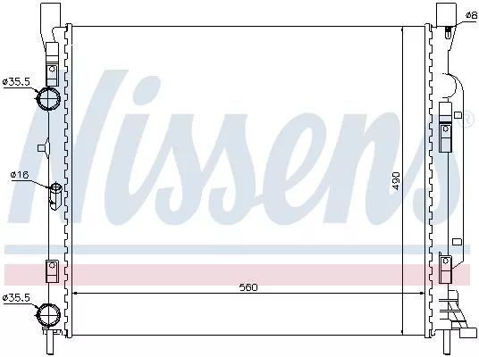 Nissens 637623 Радіатор охолодження двигуна