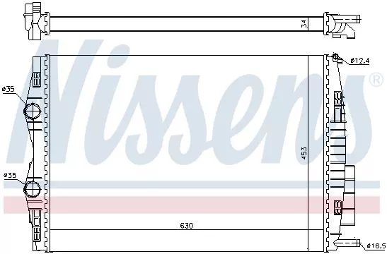 Nissens 637633 Радіатор охолодження двигуна