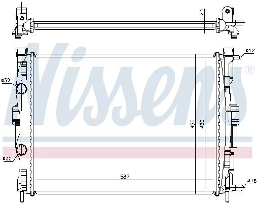 Nissens 63764 Радіатор охолодження двигуна