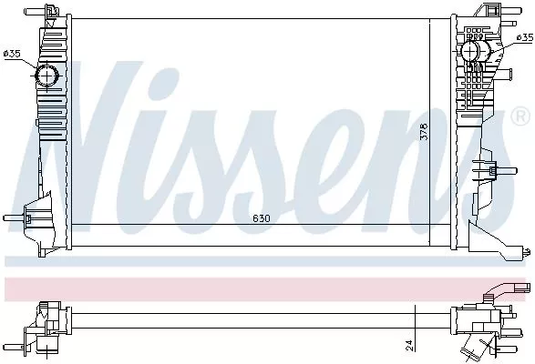 Nissens 637647 Радиатор охлаждения двигателя