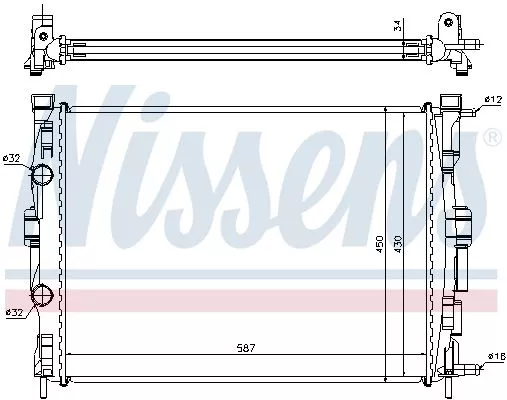 Nissens 63769 Радіатор охолодження двигуна