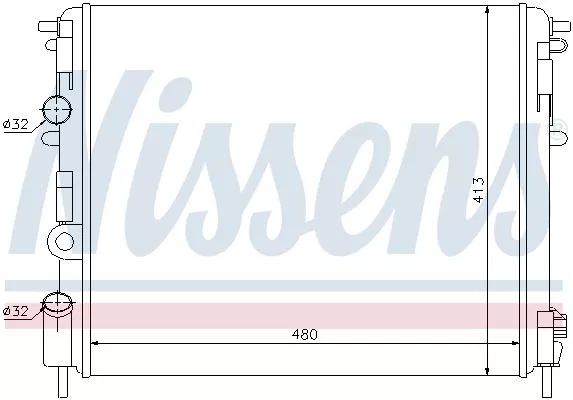 Nissens 63809 Радиатор охлаждения двигателя