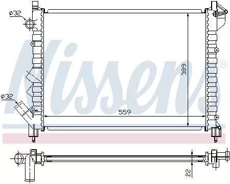 Nissens 63832 Радіатор охолодження двигуна