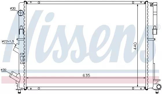 Nissens 63838 Радиатор охлаждения двигателя