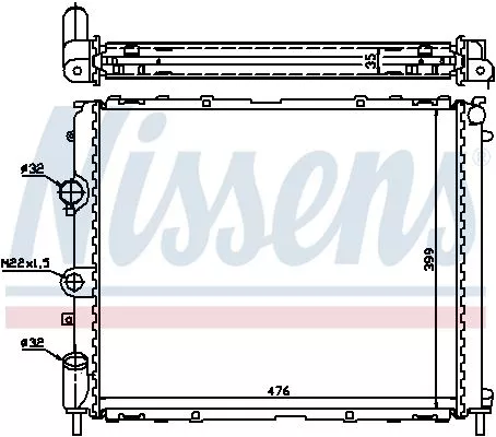 Nissens 63855A Радиатор охлаждения двигателя