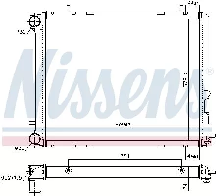 Nissens 63906 Радиатор охлаждения двигателя