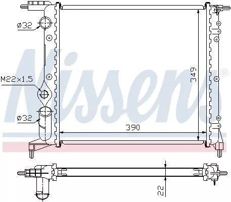 Nissens 639271 Радиатор охлаждения двигателя