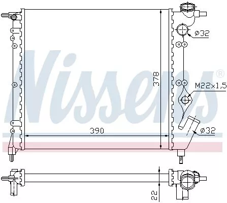 Nissens 63929 Радиатор охлаждения двигателя