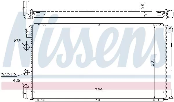 Nissens 63936A Радиатор охлаждения двигателя