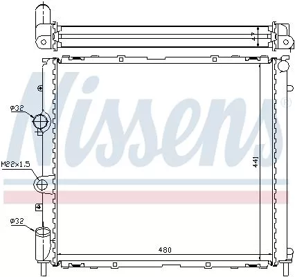 Nissens 63985 Радиатор охлаждения двигателя