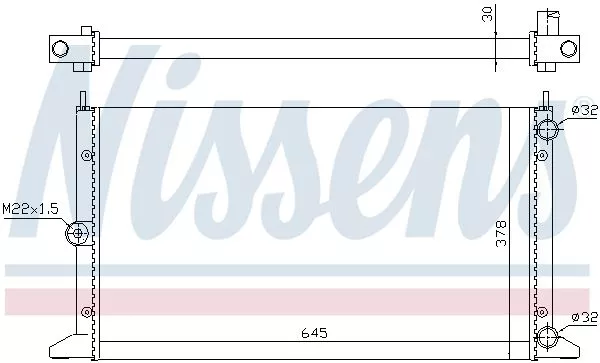 Nissens 63991 Радіатор охолодження двигуна