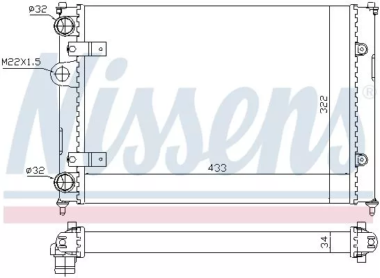 Nissens 639981 Радиатор охлаждения двигателя