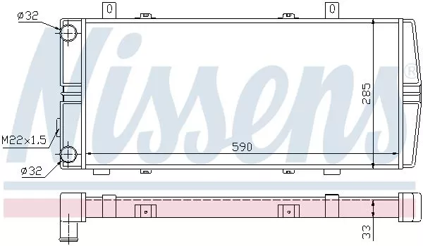 Nissens 64102 Радиатор охлаждения двигателя