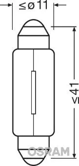 Лампа Osram Original C5W 12V 5W 6413