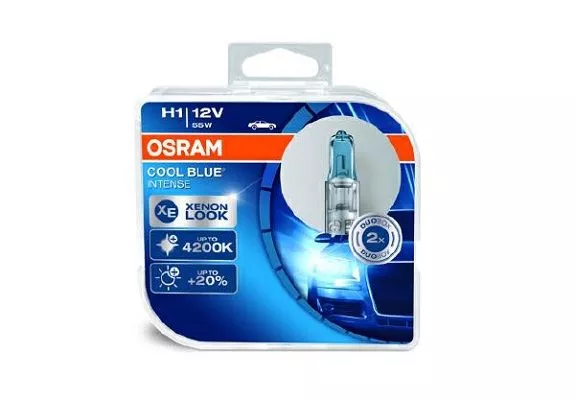 Лампа Osram Cool Blue Intense H1 P14,5s 55W светло-голубая 64150CBI-HCB