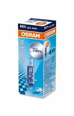 Лампа Osram Super H1 12V 55W прозрачная 64150SUP
