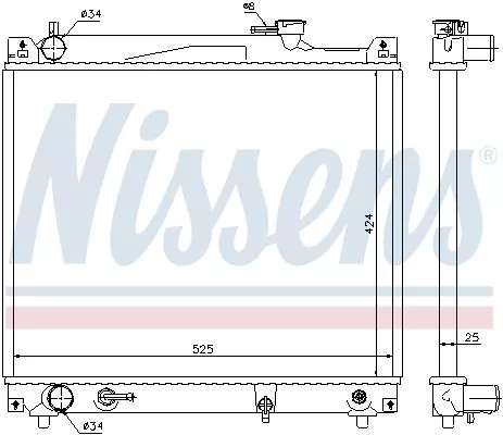 Nissens 64159 Радиатор охлаждения двигателя