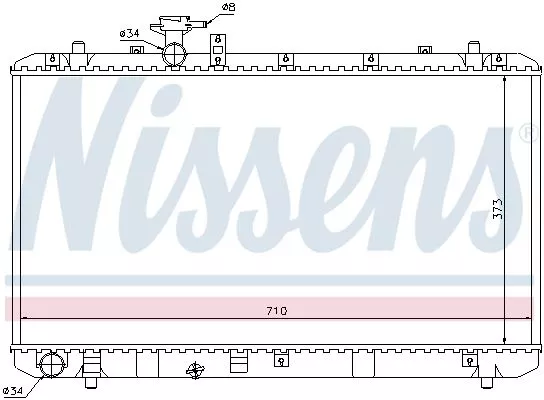 Nissens 64197 Радіатор охолодження двигуна