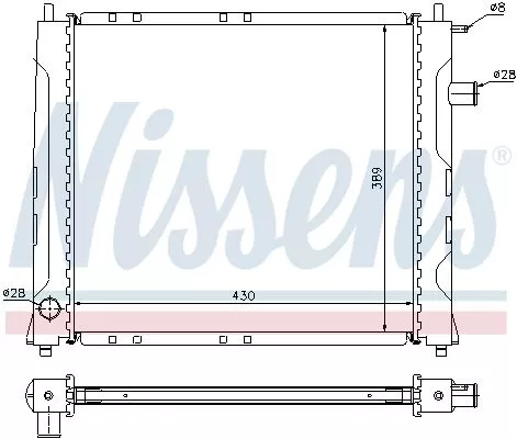 Nissens 642091 Радіатор охолодження двигуна