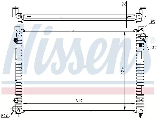 Nissens 64301A Радиатор охлаждения двигателя