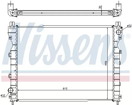 Nissens 64310A Радиатор охлаждения двигателя