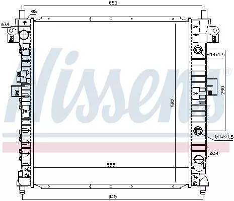 Nissens 64316 Радиатор охлаждения двигателя