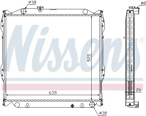 Nissens 64636A Радіатор охолодження двигуна