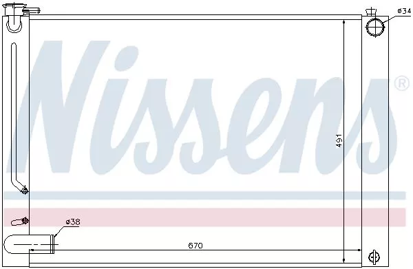 Nissens 64660 Радиатор охлаждения двигателя