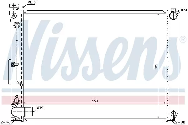 Nissens 646866 Радиатор охлаждения двигателя