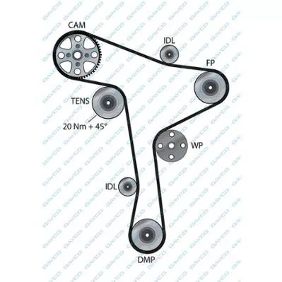 DAYCO 941074 Ремень ГРМ