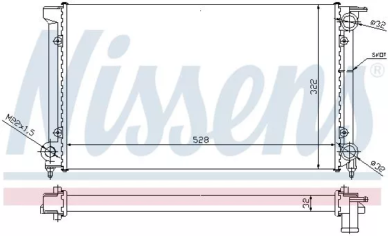 Nissens 651511 Радиатор охлаждения двигателя