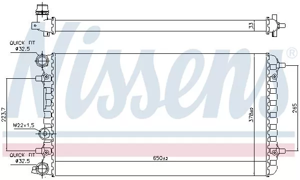 Nissens 65228 Радиатор охлаждения двигателя