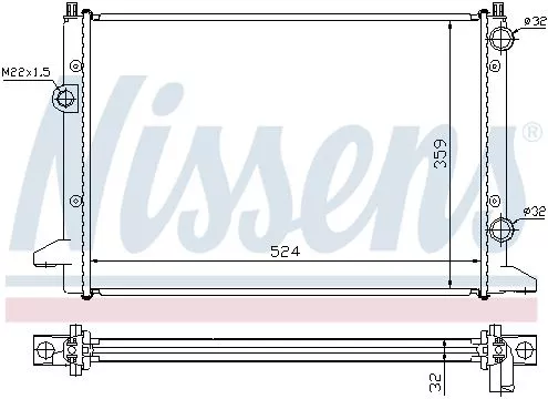 Nissens 65253 Радиатор охлаждения двигателя