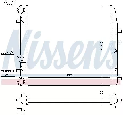 Nissens 652691 Радиатор охлаждения двигателя