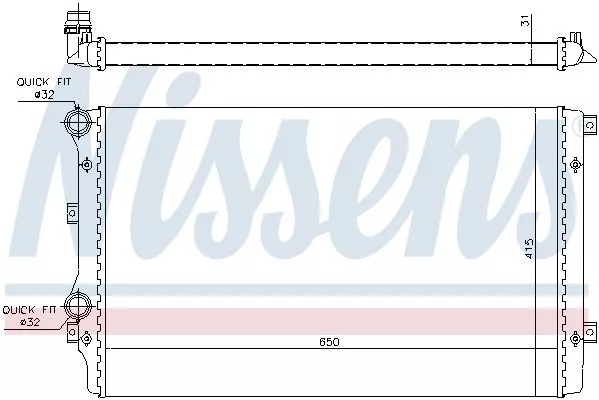 Nissens 65280A Радиатор охлаждения двигателя