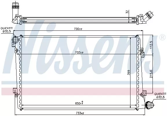 Nissens 65292 Радиатор охлаждения двигателя