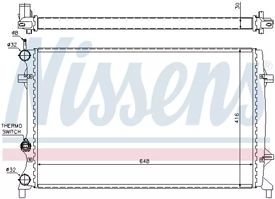 Nissens 65296 Радіатор охолодження двигуна