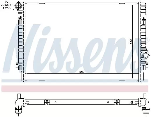Nissens 65302 Радиатор охлаждения двигателя