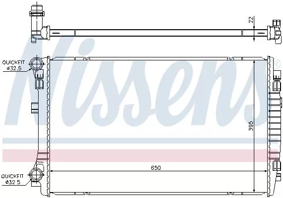 Nissens 65303 Радиатор охлаждения двигателя