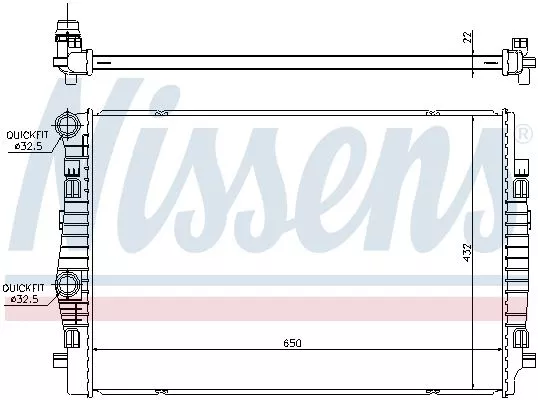 Nissens 65304 Радиатор охлаждения двигателя